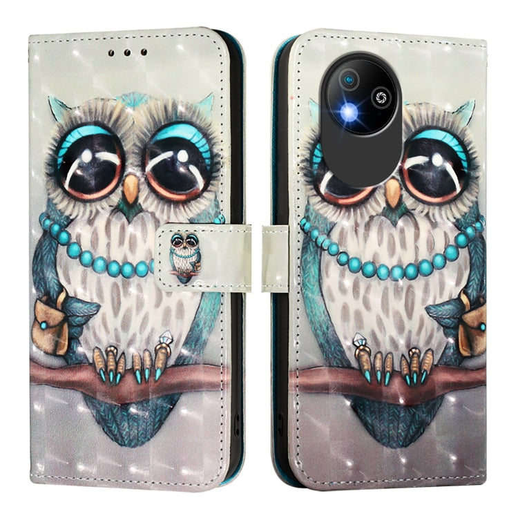 For ZTE Blade A35 Lite / A35 Core 3D Painting Horizontal Flip Leather Phone Case