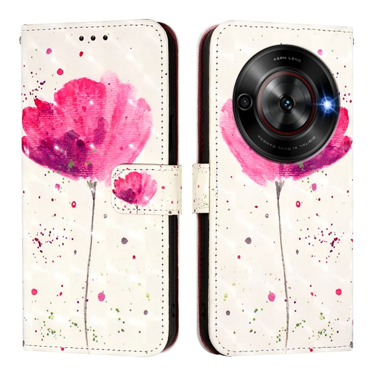 For ZTE Blade A75 5G / Nubia Focus 3D Painting Horizontal Flip Leather Phone Case
