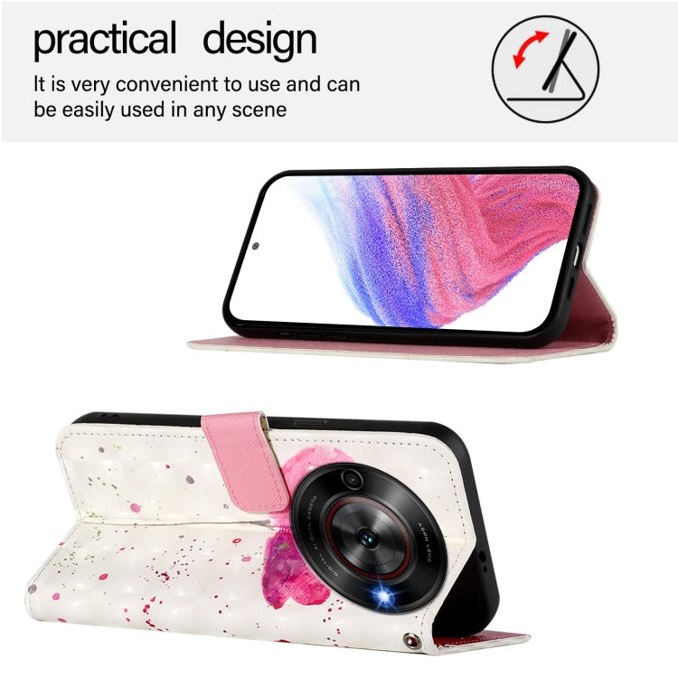 For ZTE Blade A75 5G / Nubia Focus 3D Painting Horizontal Flip Leather Phone Case