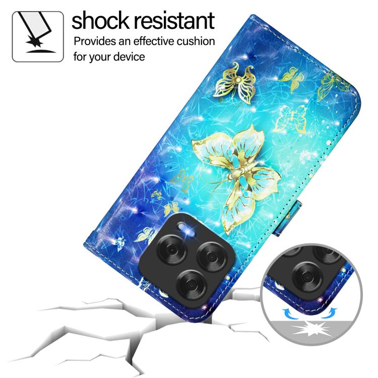 For ZTE Blade V70 Design 3D Painting Horizontal Flip Leather Phone Case