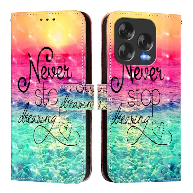 For ZTE Blade V70 Design 3D Painting Horizontal Flip Leather Phone Case
