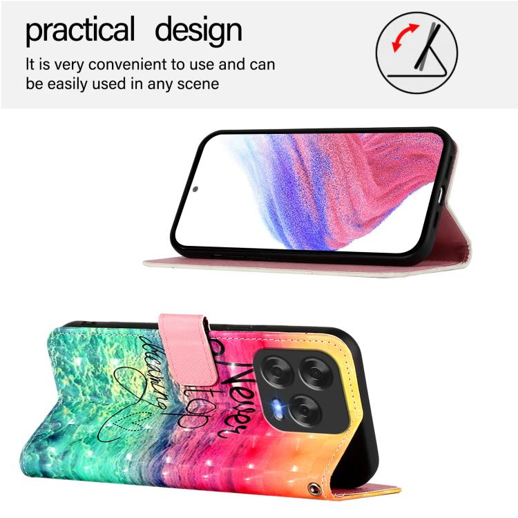 For ZTE Blade V70 Design 3D Painting Horizontal Flip Leather Phone Case