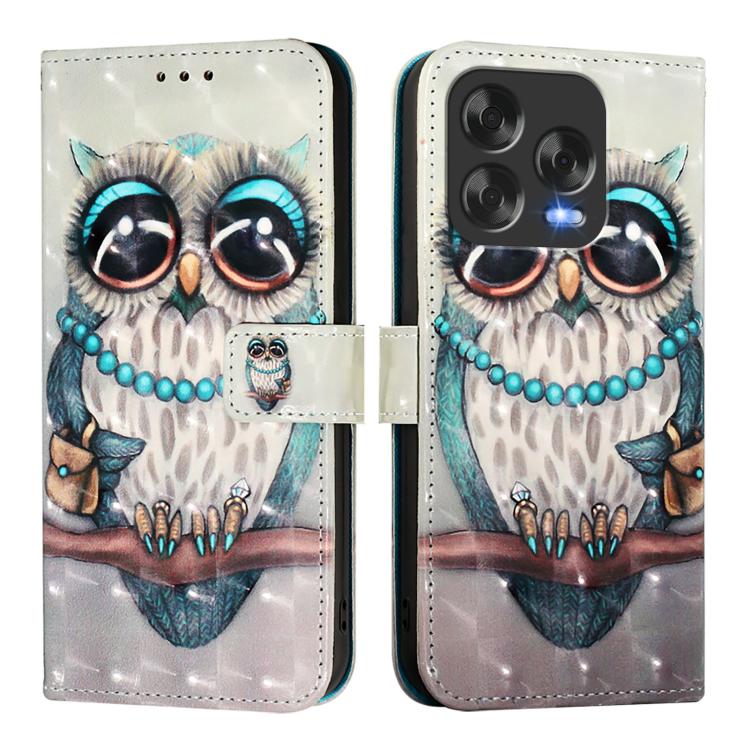For ZTE Blade V70 Design 3D Painting Horizontal Flip Leather Phone Case