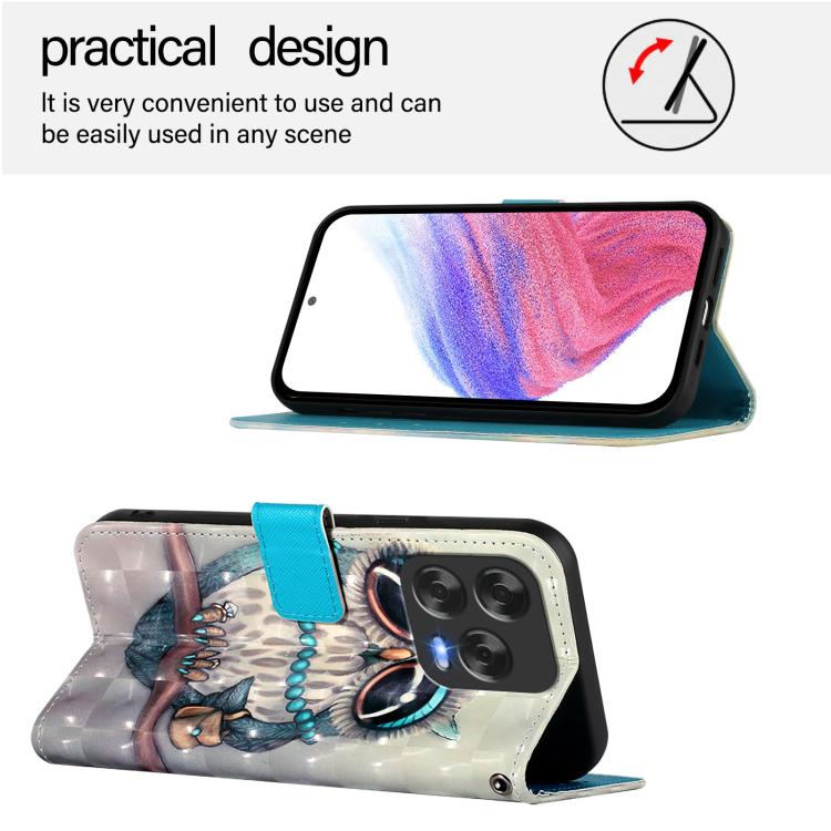 For ZTE Blade V70 Design 3D Painting Horizontal Flip Leather Phone Case
