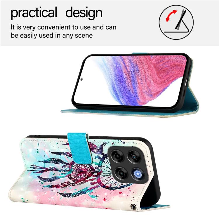 For ZTE Blade V70 Vita / Nubia V70 Design 3D Painting Horizontal Flip Leather Phone Case