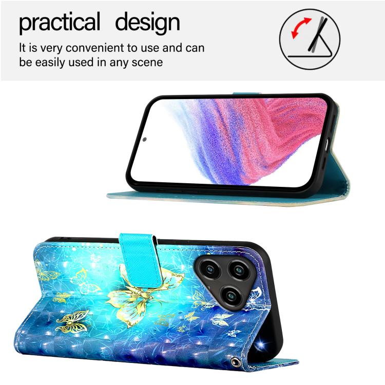 For ZTE Blade A76 4G 3D Painting Horizontal Flip Leather Phone Case