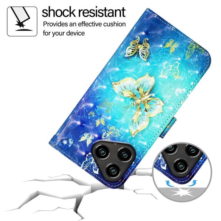 For ZTE Blade A76 4G 3D Painting Horizontal Flip Leather Phone Case