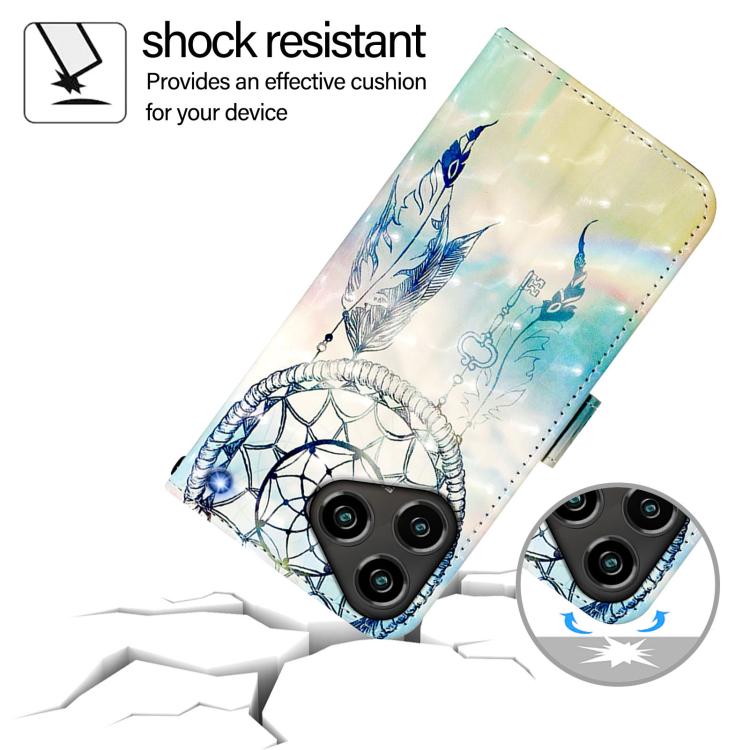 For ZTE Blade A76 4G 3D Painting Horizontal Flip Leather Phone Case