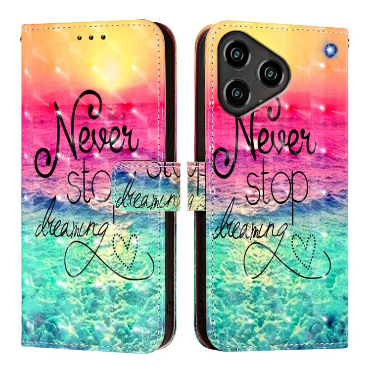 For ZTE Blade A76 4G 3D Painting Horizontal Flip Leather Phone Case