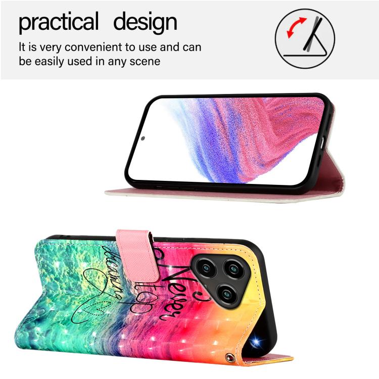 For ZTE Blade A76 4G 3D Painting Horizontal Flip Leather Phone Case