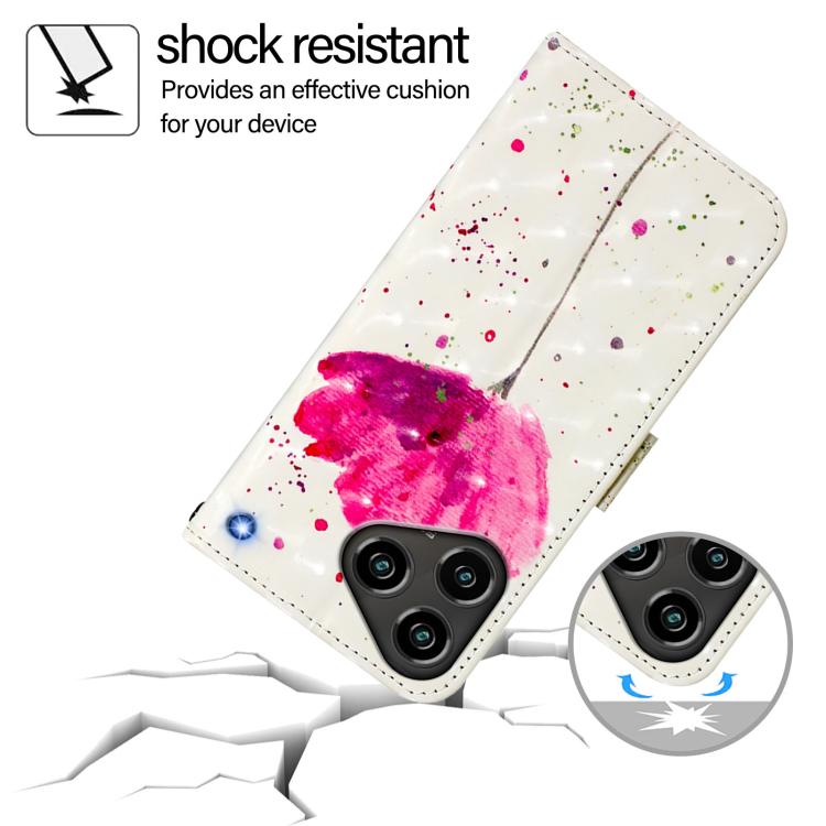 For ZTE Blade A76 4G 3D Painting Horizontal Flip Leather Phone Case