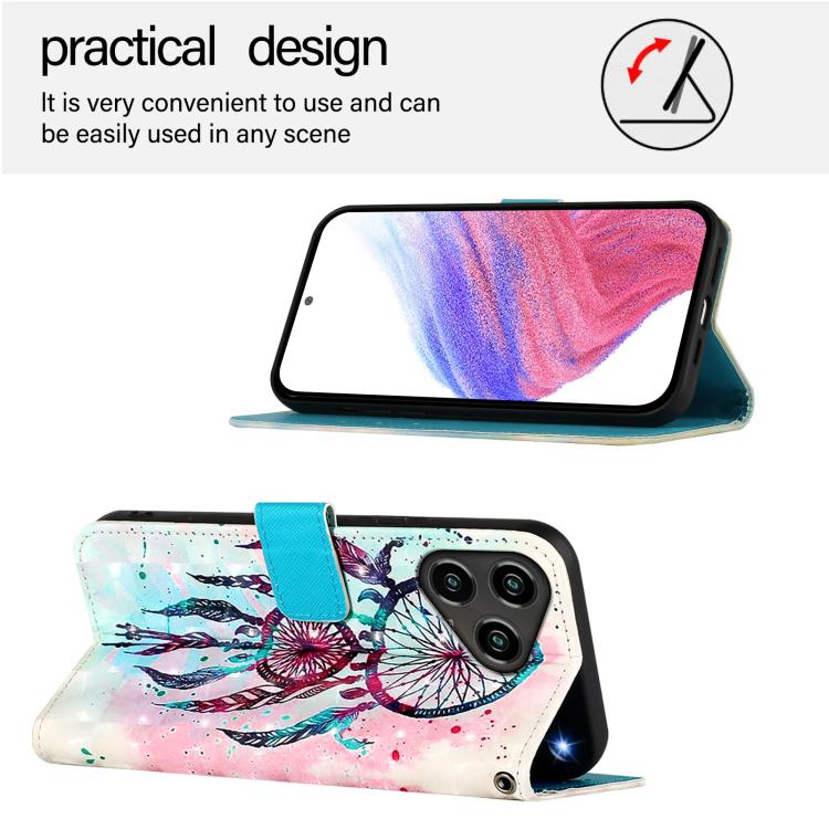 For ZTE Blade A76 4G 3D Painting Horizontal Flip Leather Phone Case