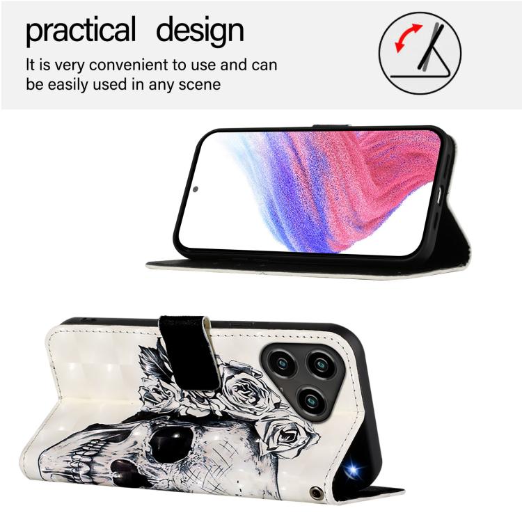 For ZTE Blade A76 4G 3D Painting Horizontal Flip Leather Phone Case