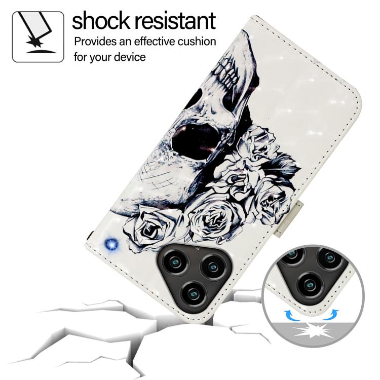 For ZTE Blade A76 4G 3D Painting Horizontal Flip Leather Phone Case