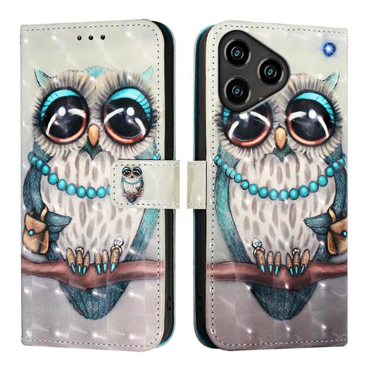 For ZTE Blade A76 4G 3D Painting Horizontal Flip Leather Phone Case