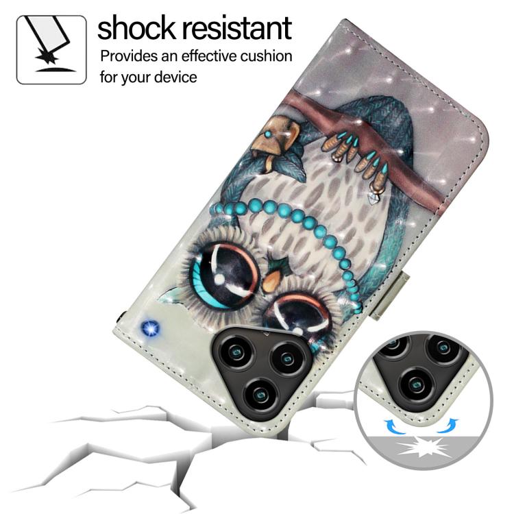 For ZTE Blade A76 4G 3D Painting Horizontal Flip Leather Phone Case