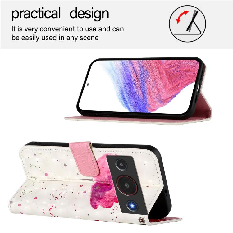 For ZTE Blade A75 Pro / Telstra T-Elite 5G 3D Painting Horizontal Flip Leather Phone Case