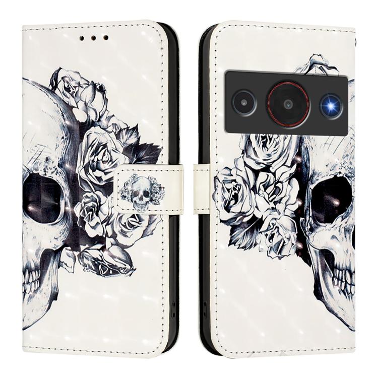 For ZTE Blade A75 Pro / Telstra T-Elite 5G 3D Painting Horizontal Flip Leather Phone Case