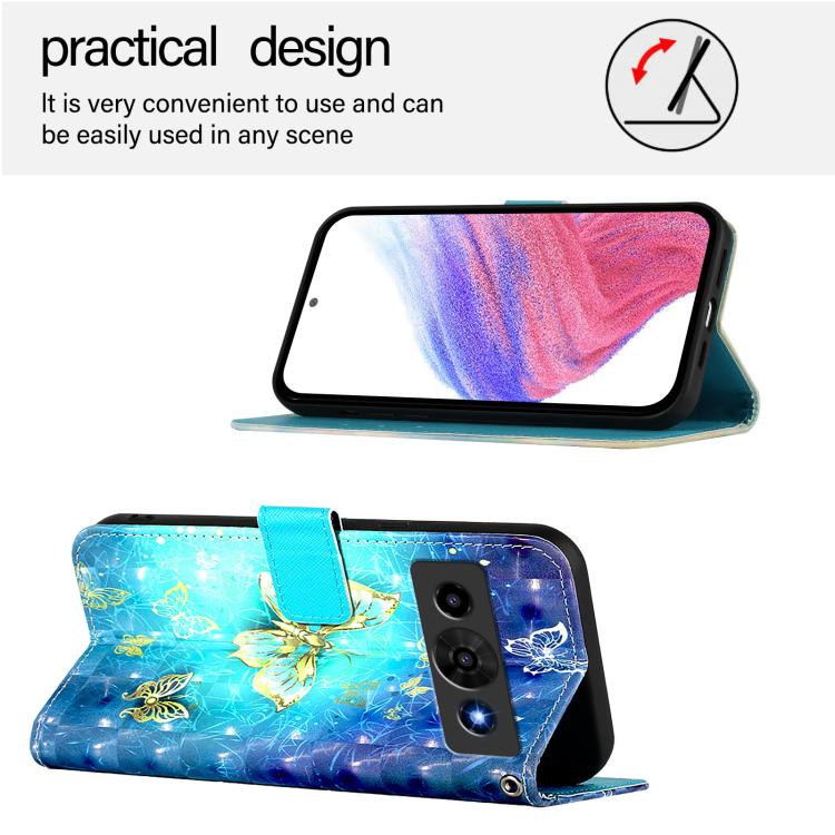 For ZTE nubia P7 Pro 5G / Optus X Value 5G 3D Painting Horizontal Flip Leather Phone Case