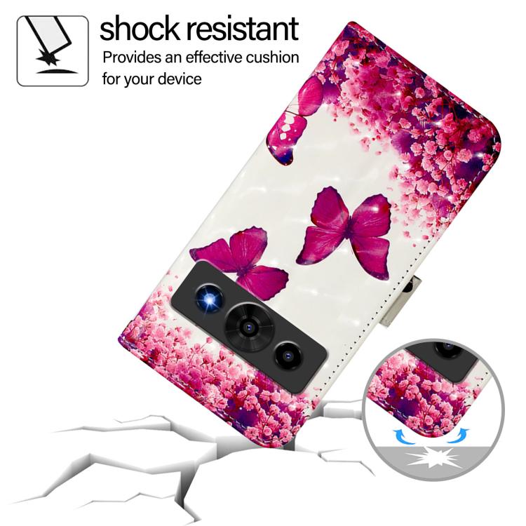 For ZTE nubia P7 Pro 5G / Optus X Value 5G 3D Painting Horizontal Flip Leather Phone Case