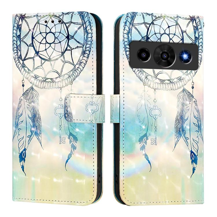 For ZTE nubia P7 Pro 5G / Optus X Value 5G 3D Painting Horizontal Flip Leather Phone Case