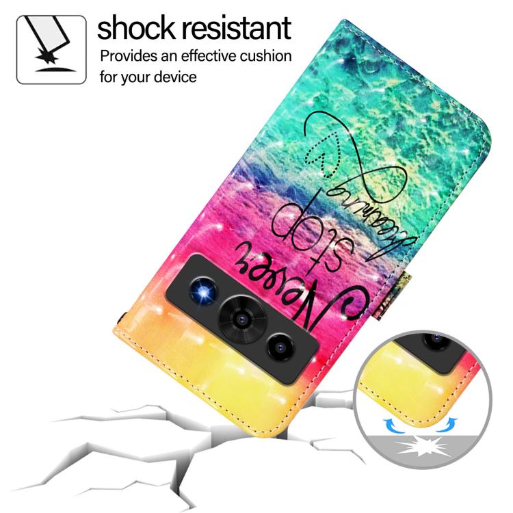 For ZTE nubia P7 Pro 5G / Optus X Value 5G 3D Painting Horizontal Flip Leather Phone Case