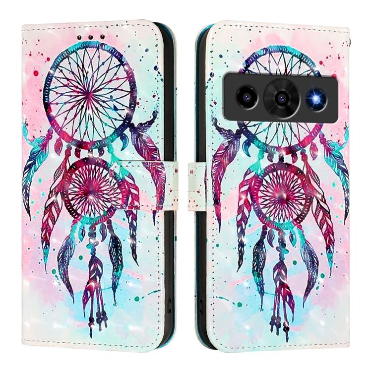 For ZTE nubia P7 Pro 5G / Optus X Value 5G 3D Painting Horizontal Flip Leather Phone Case
