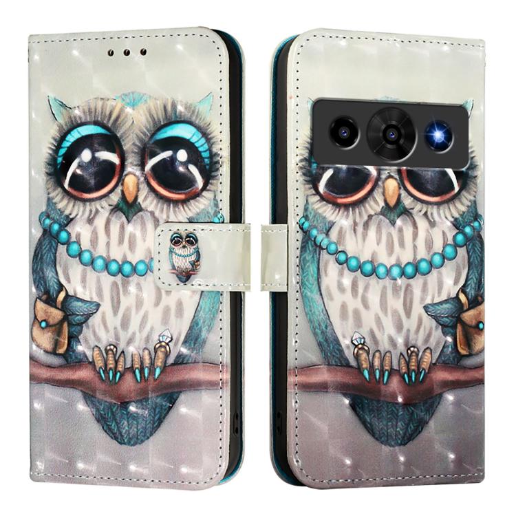 For ZTE nubia P7 Pro 5G / Optus X Value 5G 3D Painting Horizontal Flip Leather Phone Case