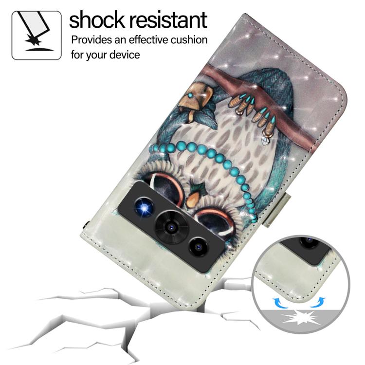 For ZTE nubia P7 Pro 5G / Optus X Value 5G 3D Painting Horizontal Flip Leather Phone Case