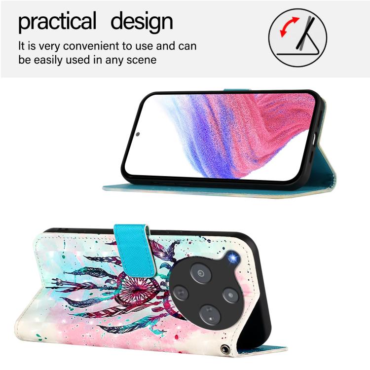 For ZTE nubia P9 Pro 5G / Optus X Pro 2 5G 3D Painting Horizontal Flip Leather Phone Case