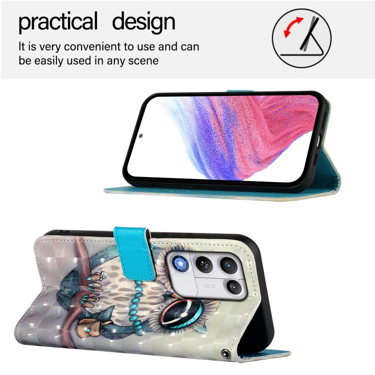 For ZTE nubia RedMagic 11 Air 3D Painting Horizontal Flip Leather Phone Case