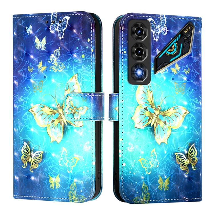 For ZTE nubia Neo 5 5G 3D Painting Horizontal Flip Leather Phone Case