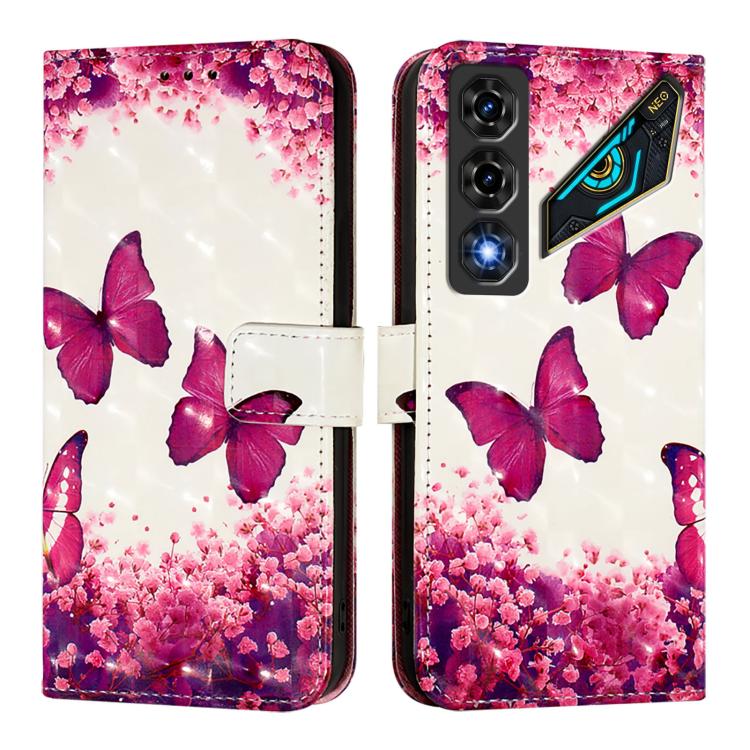 For ZTE nubia Neo 5 5G 3D Painting Horizontal Flip Leather Phone Case