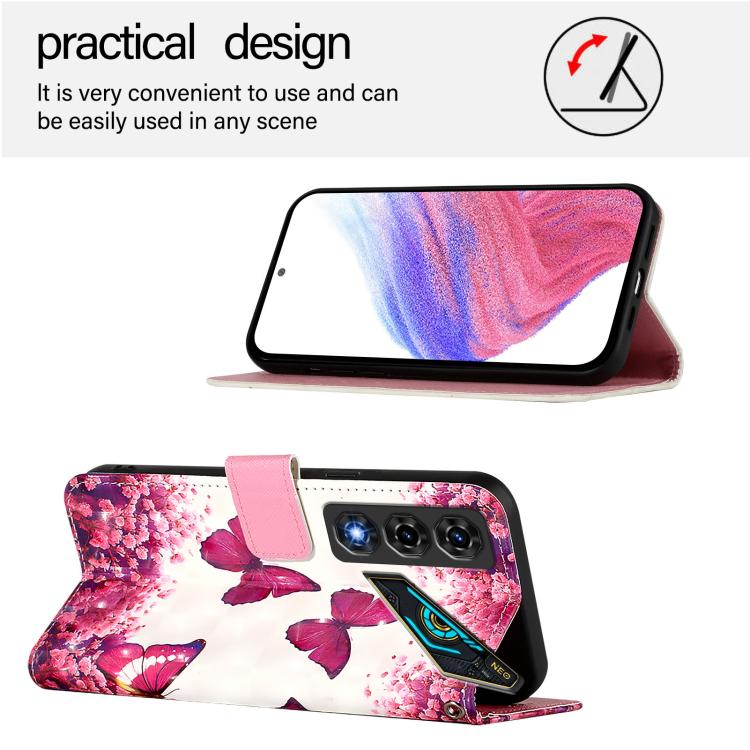 For ZTE nubia Neo 5 5G 3D Painting Horizontal Flip Leather Phone Case