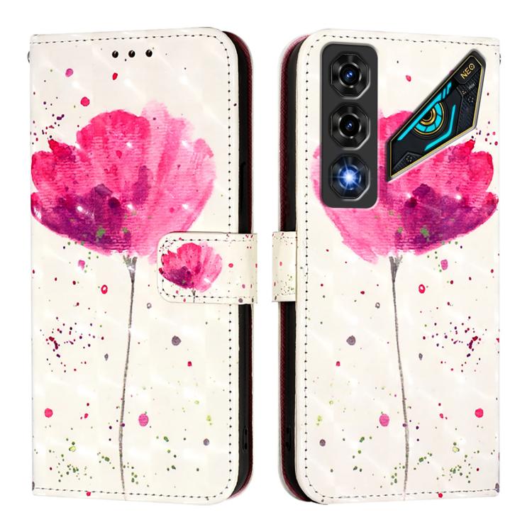 For ZTE nubia Neo 5 5G 3D Painting Horizontal Flip Leather Phone Case