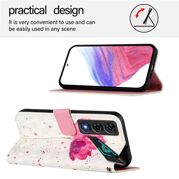 For ZTE nubia Neo 5 5G 3D Painting Horizontal Flip Leather Phone Case