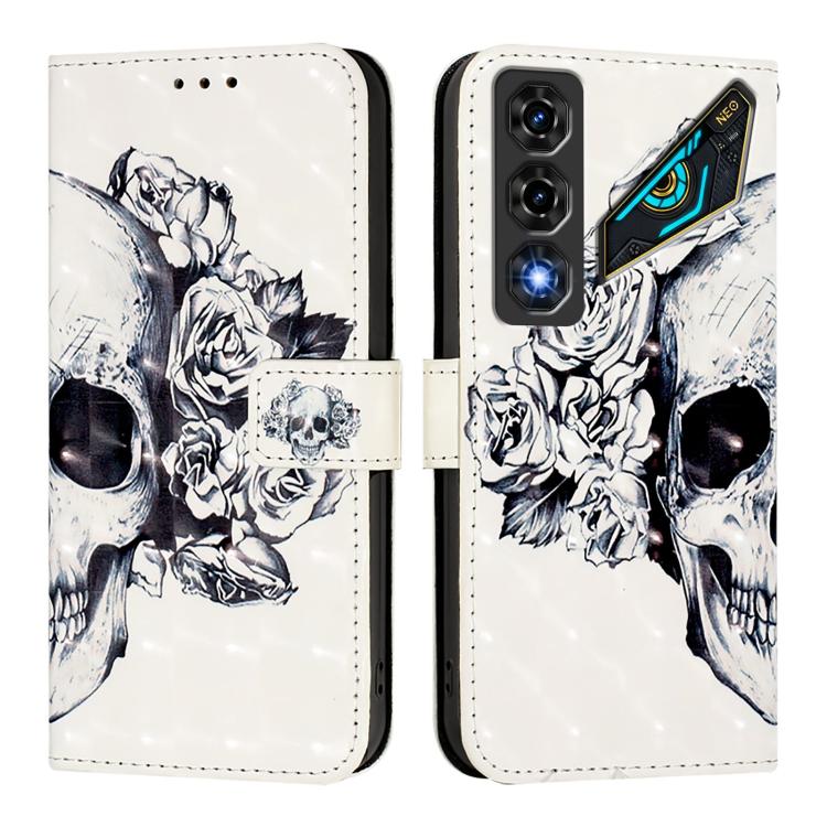 For ZTE nubia Neo 5 5G 3D Painting Horizontal Flip Leather Phone Case