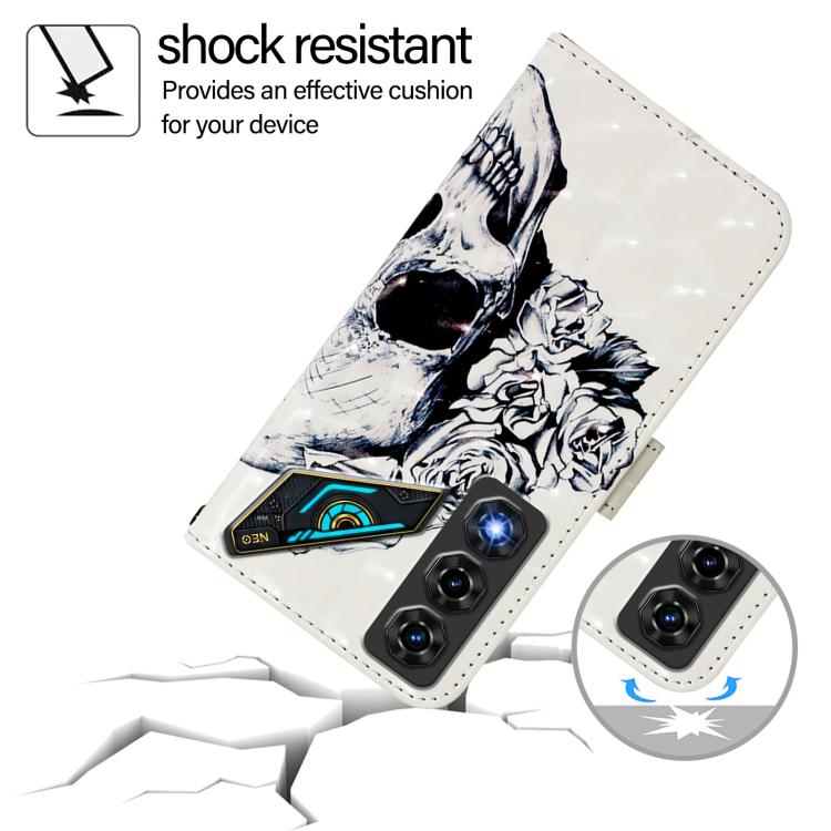 For ZTE nubia Neo 5 5G 3D Painting Horizontal Flip Leather Phone Case