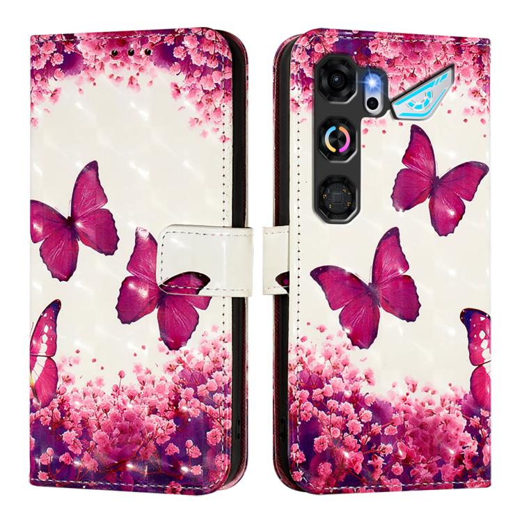 For ZTE nubia Neo 5 GT 5G 3D Painting Horizontal Flip Leather Phone Case