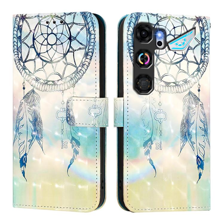 For ZTE nubia Neo 5 GT 5G 3D Painting Horizontal Flip Leather Phone Case