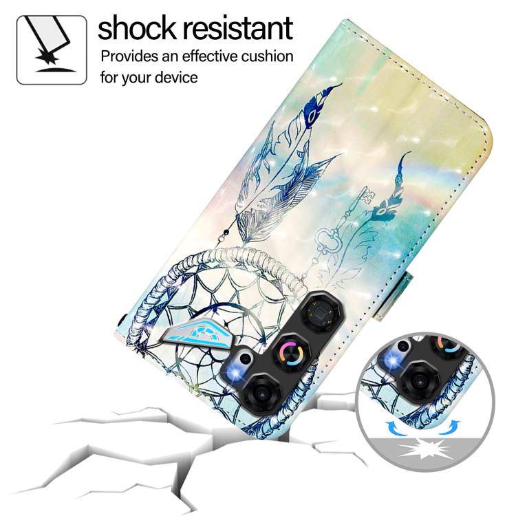 For ZTE nubia Neo 5 GT 5G 3D Painting Horizontal Flip Leather Phone Case