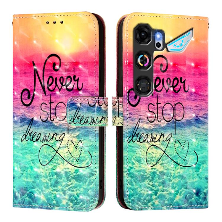 For ZTE nubia Neo 5 GT 5G 3D Painting Horizontal Flip Leather Phone Case