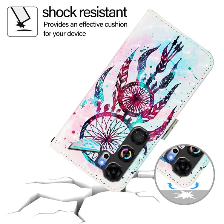 For ZTE nubia Neo 5 GT 5G 3D Painting Horizontal Flip Leather Phone Case