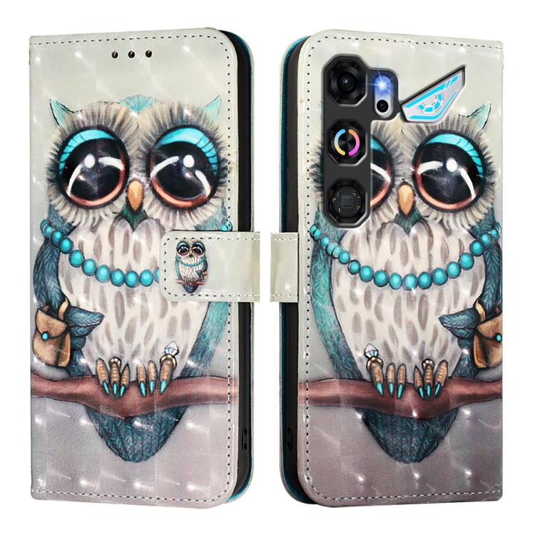 For ZTE nubia Neo 5 GT 5G 3D Painting Horizontal Flip Leather Phone Case