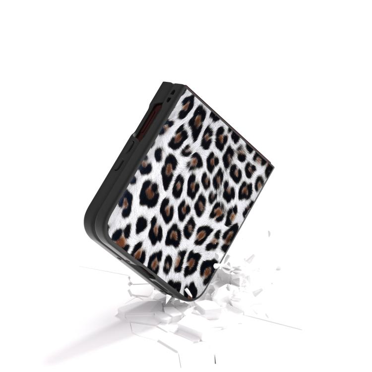 For Motorola Razr 60 Ultra Black Edge Leopard Phone Case