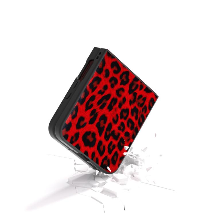 For Motorola Razr 60 Ultra Black Edge Leopard Phone Case