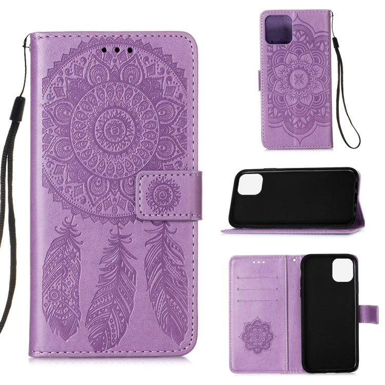 For iPhone 12 / 12 Pro Dream Catcher Printing Horizontal Flip Leather Case with Holder & Card Slots & Wallet & Lanyard