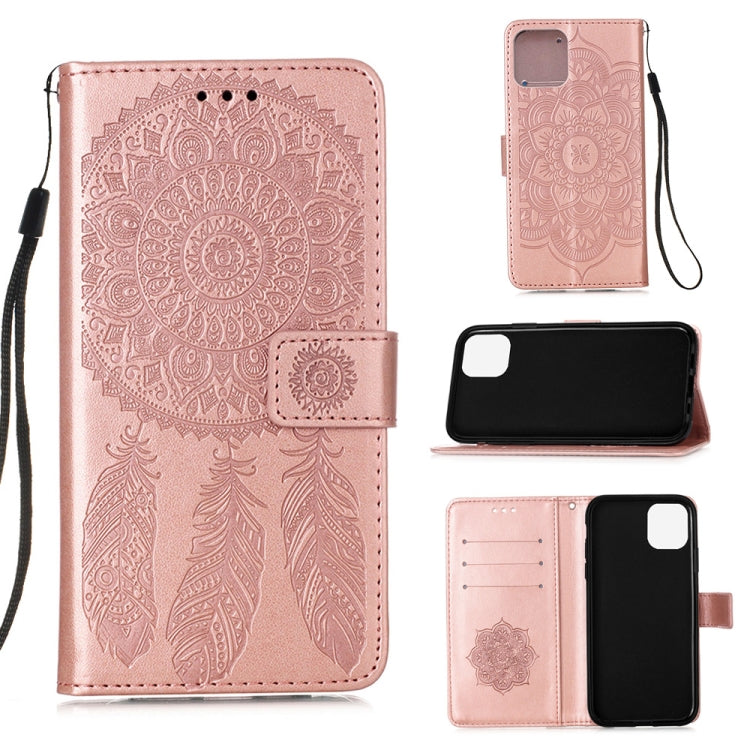 For iPhone 12 Pro Max Dream Catcher Printing Horizontal Flip Leather Case with Holder & Card Slots & Wallet & Lanyard