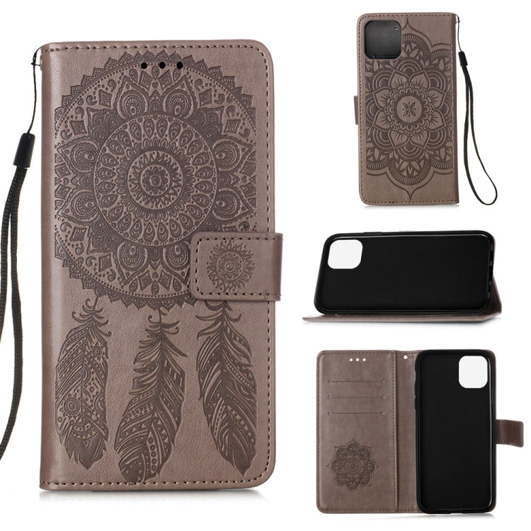 For iPhone 12 Pro Max Dream Catcher Printing Horizontal Flip Leather Case with Holder & Card Slots & Wallet & Lanyard