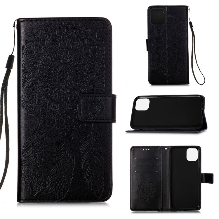 For iPhone 12 Pro Max Dream Catcher Printing Horizontal Flip Leather Case with Holder & Card Slots & Wallet & Lanyard